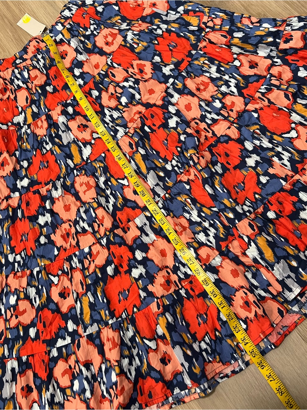 Boden tiered floral cotton poplin skirt size 8 - Picture 4 of 7